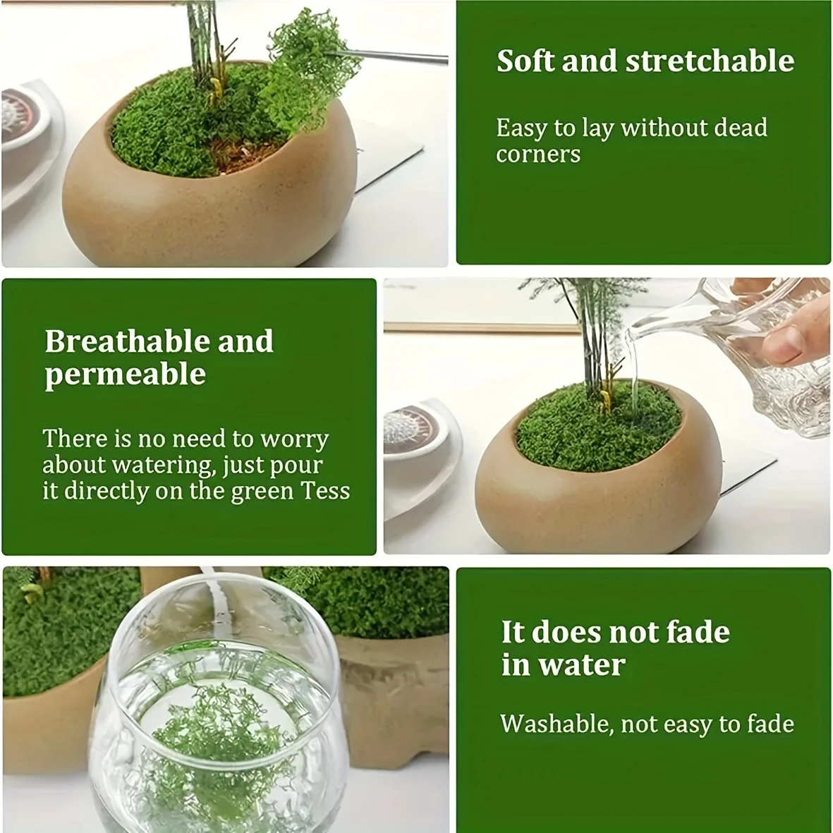 50g Fake Moss DIY Crafts Grass - Sphagnum Moss Dry avaliação e preço