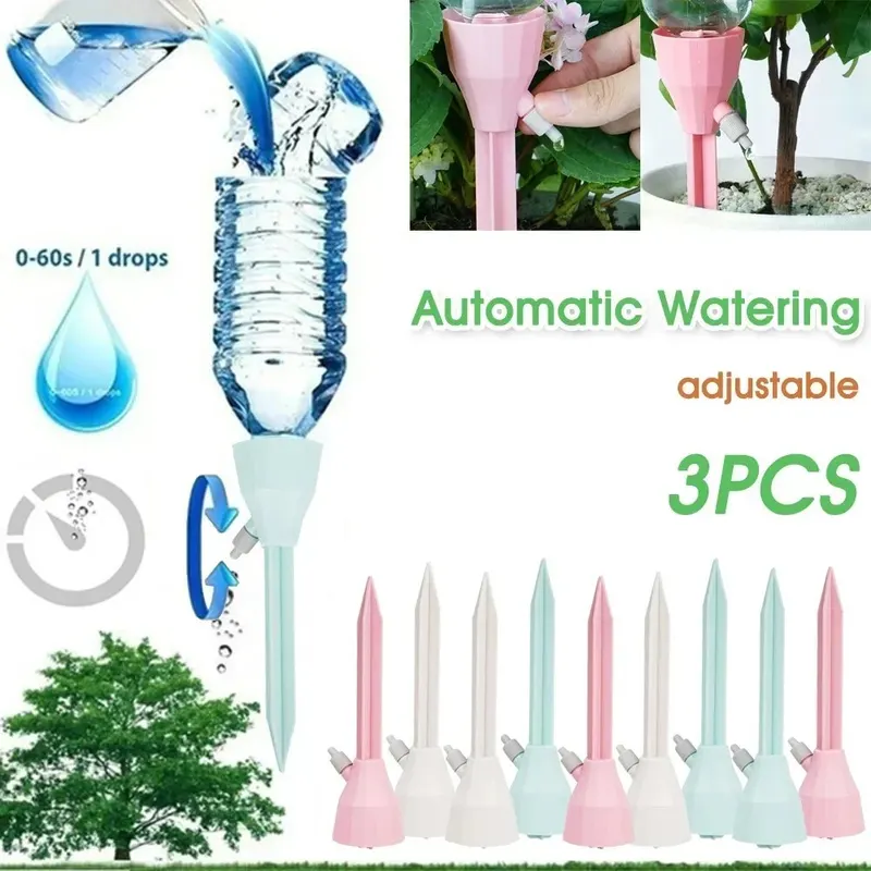 3Pcs Adjustable Drip Irrigatio - Self Watering Insert avaliação e preço