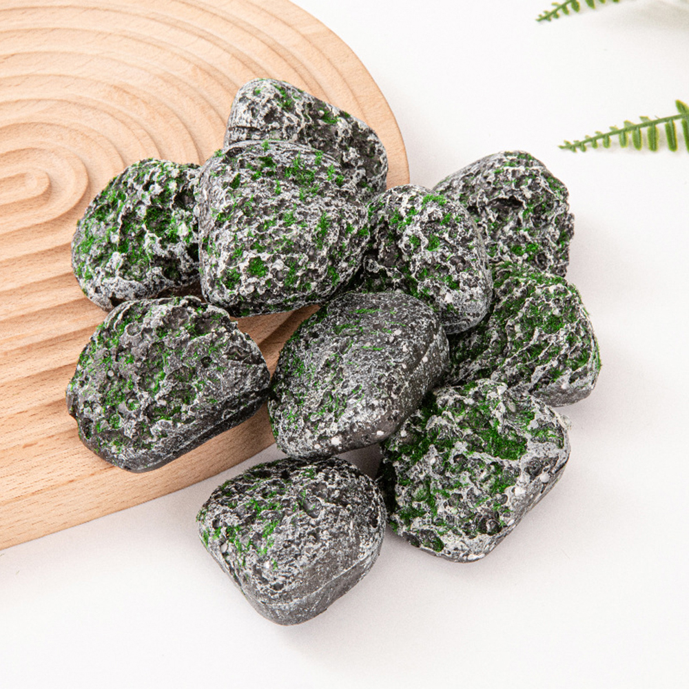 10PCS Mossy Gray Stone Multi-s - Sphagnum Moss Dry avaliação e preço