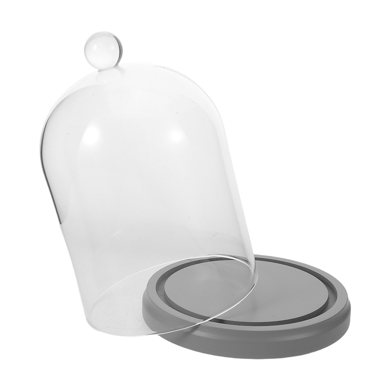 Glass Dome Cloche Clear Bell J - Plastic Dome Clear avaliação e preço