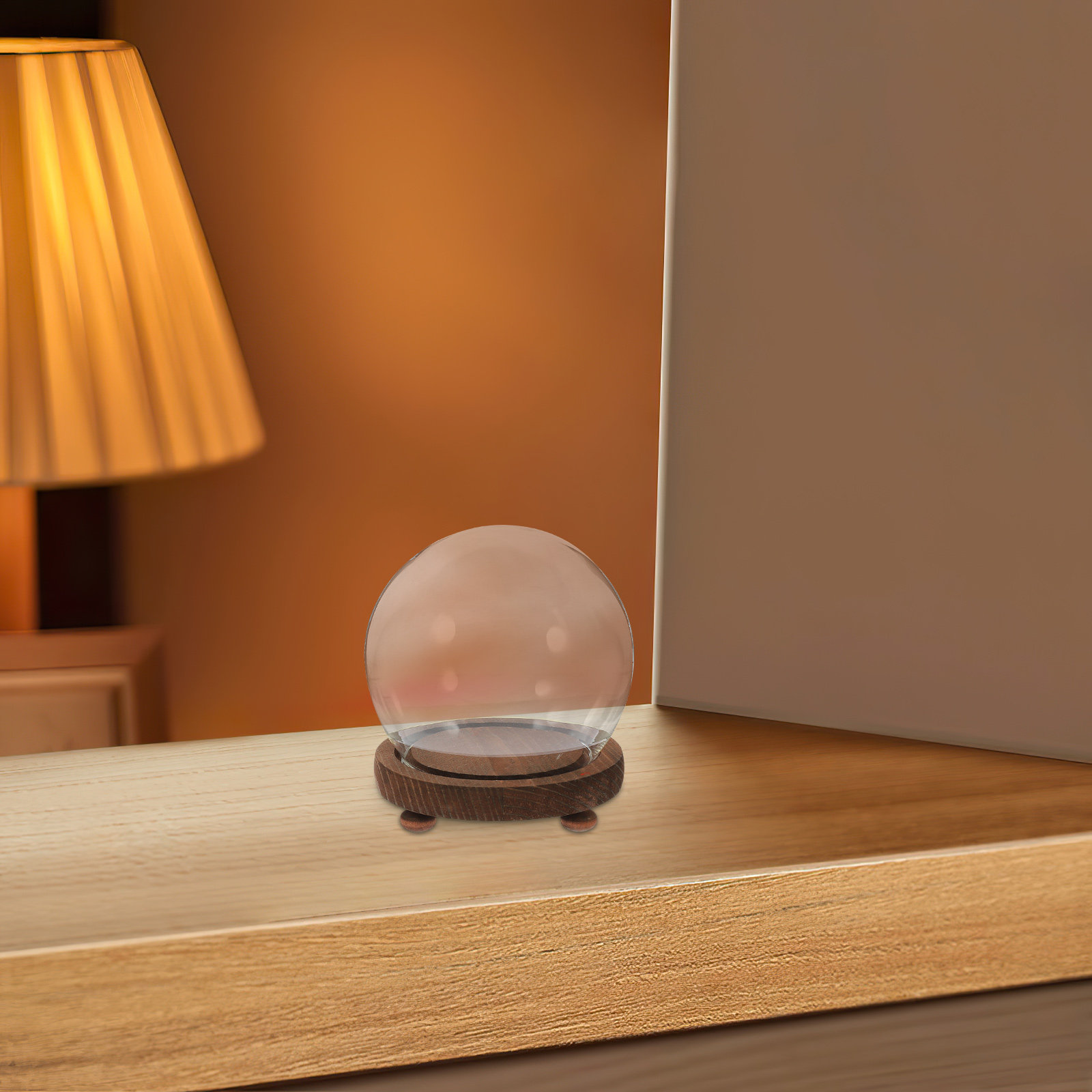 Spherical Glass Cover Ornament - Plastic Dome Clear avaliação e preço