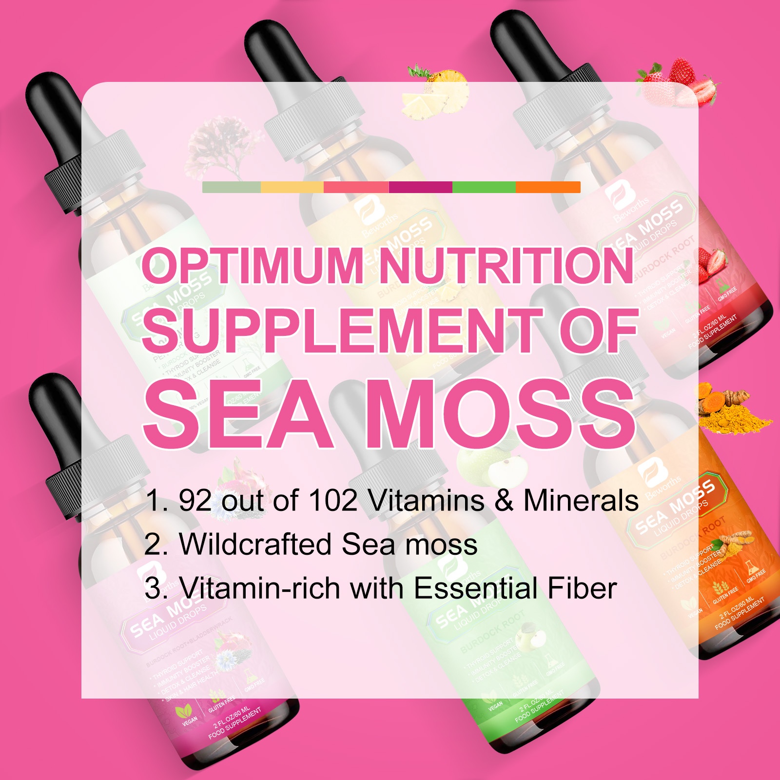 BEWORTHS 3000MG Seamoss Liquid - Root Stimulator Liquid avaliação e preço