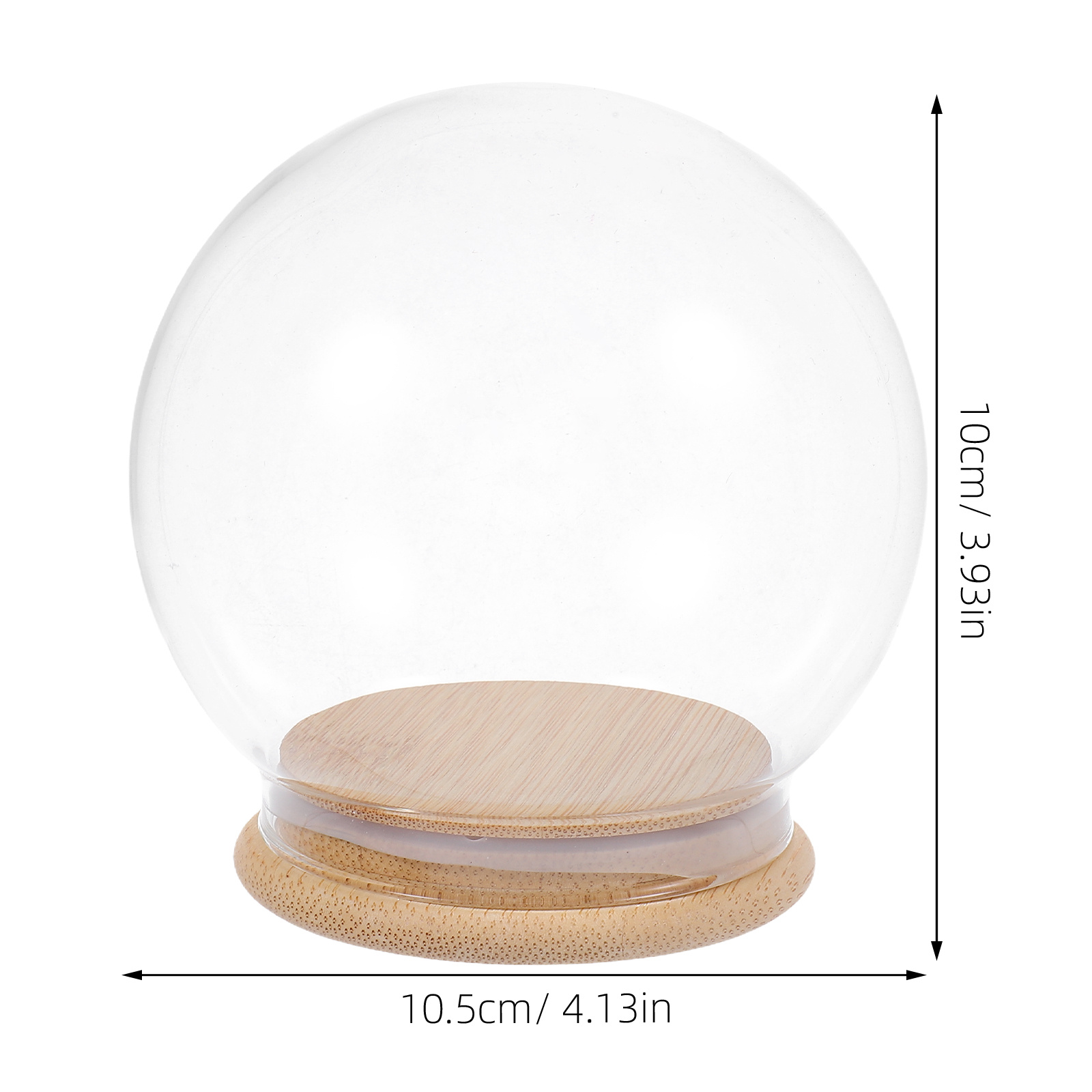 Glass Dome Eternal Flower Disp - Plastic Dome Clear avaliação e preço