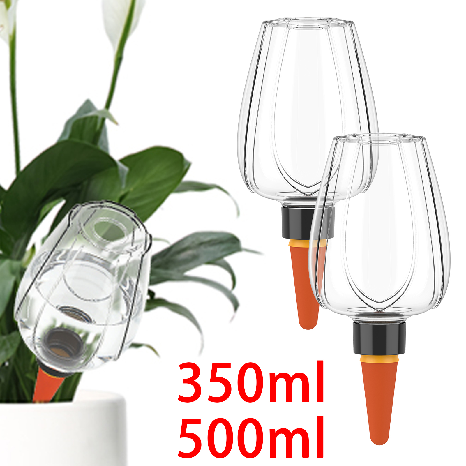 4Pcs Plant Watering Globe Clea - Self Watering Insert avaliação e preço