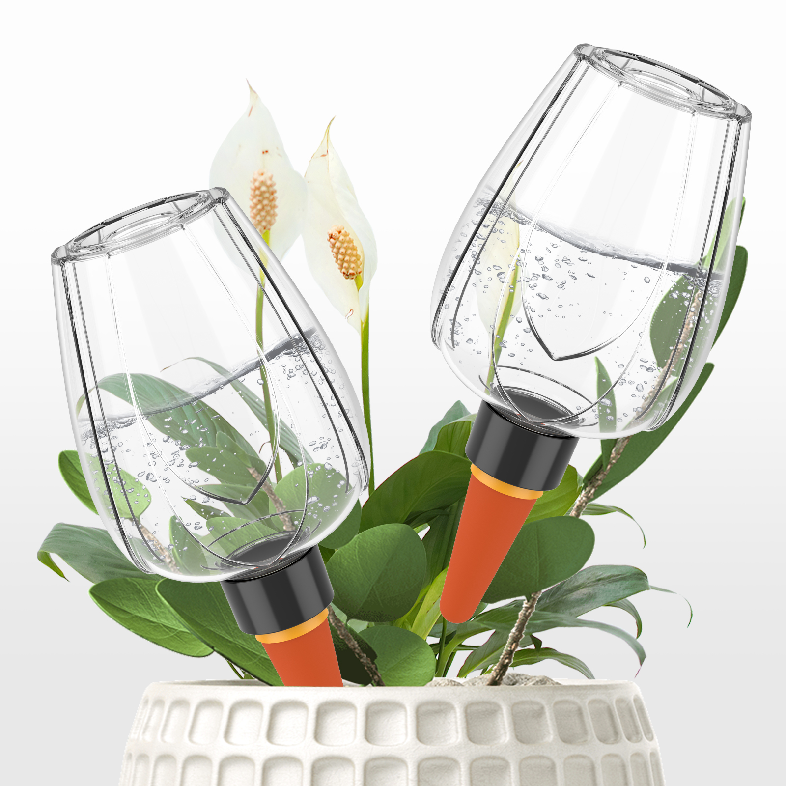 4Pcs Plant Watering Globe Clea - Self Watering Insert avaliação e preço