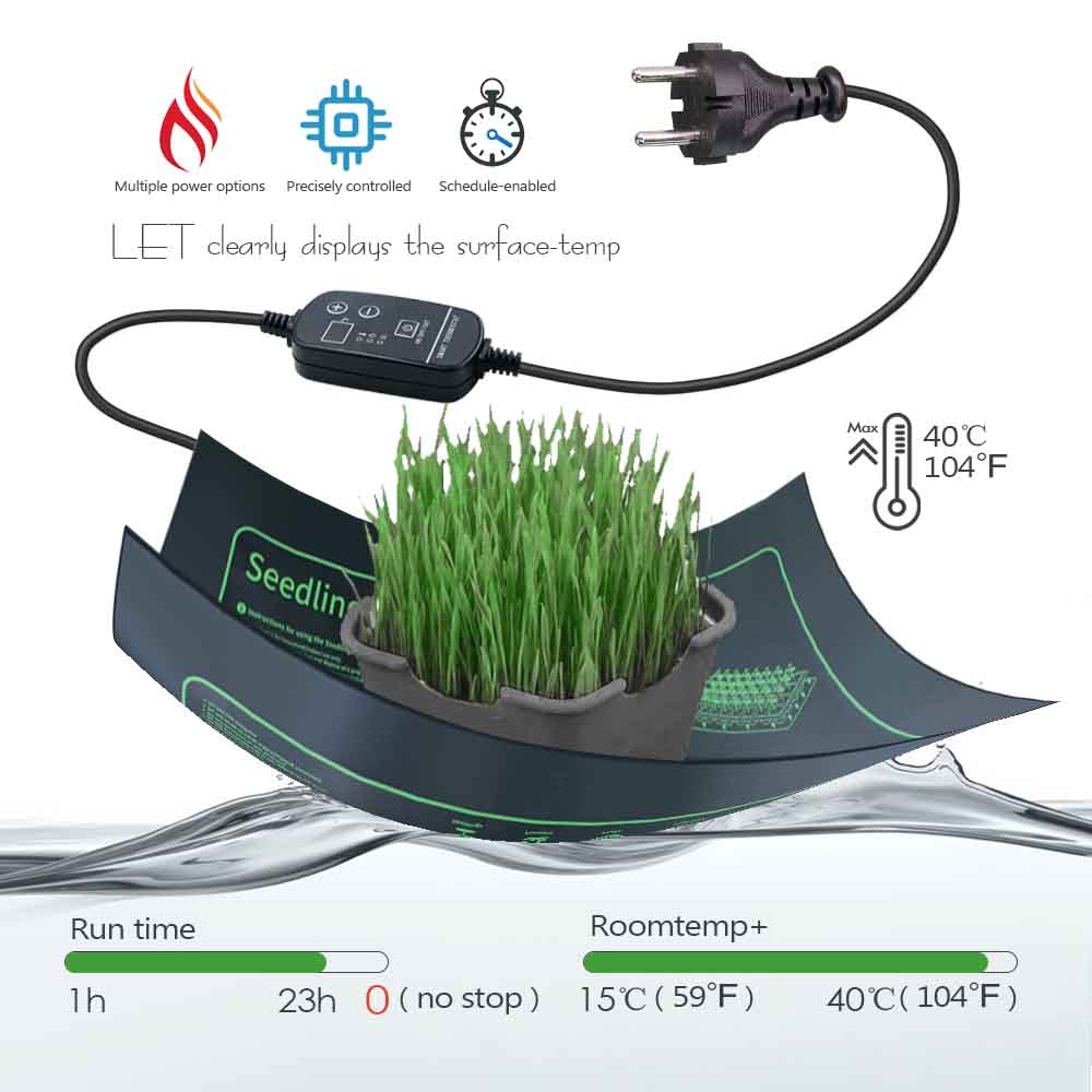 7-100W Plants Heating Pad with - Heat Mat Seedling avaliação e preço