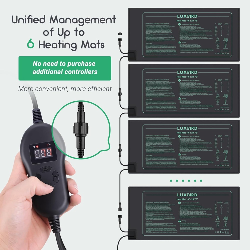 4 Pack Seedling Heat Mat with  - Heat Mat Seedling avaliação e preço