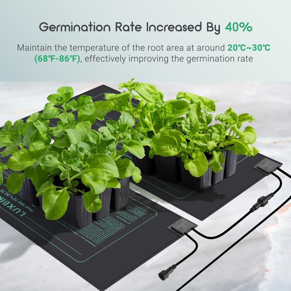 4 Pack Seedling Heat Mat with  - Heat Mat Seedling avaliação e preço