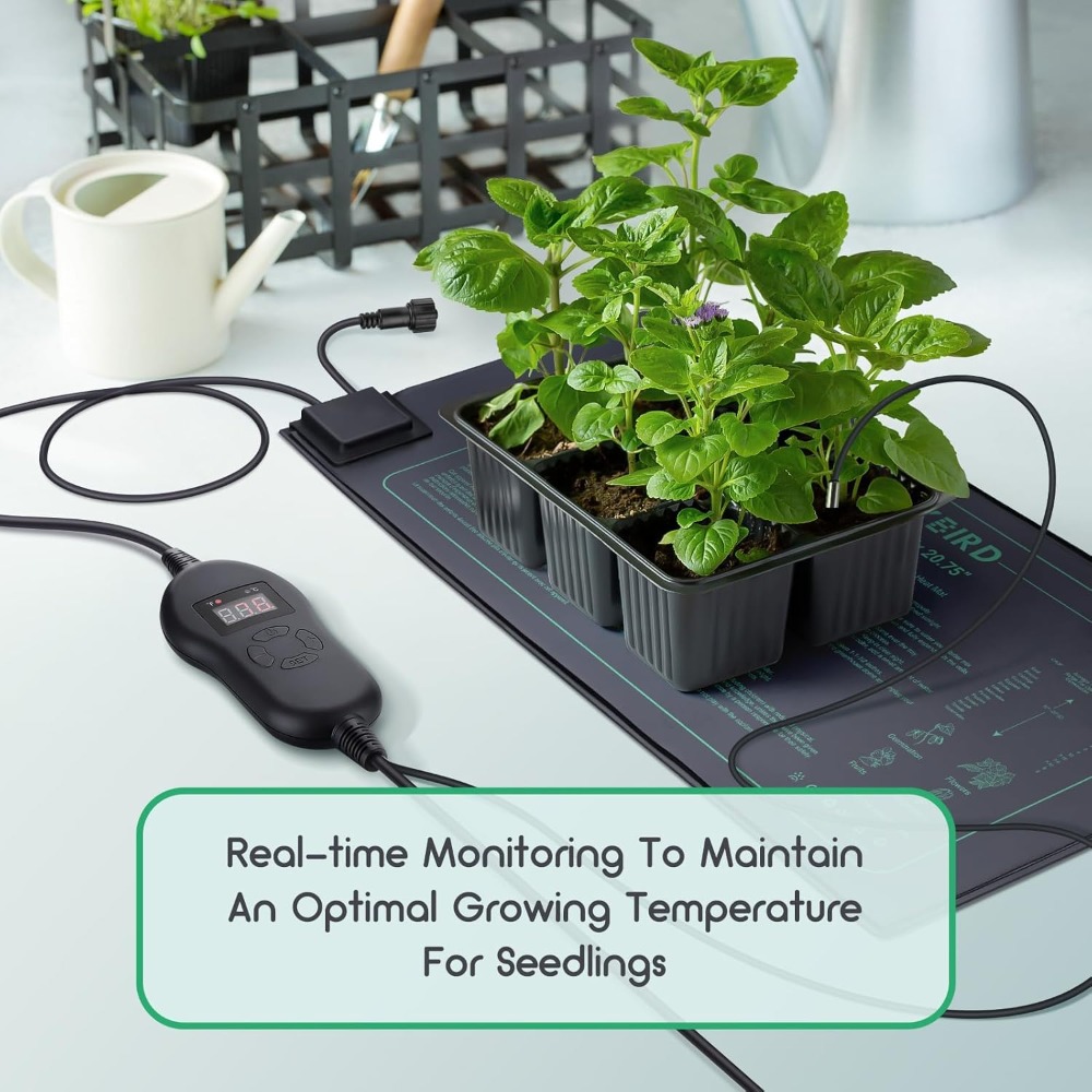 4 Pack Seedling Heat Mat with  - Heat Mat Seedling avaliação e preço