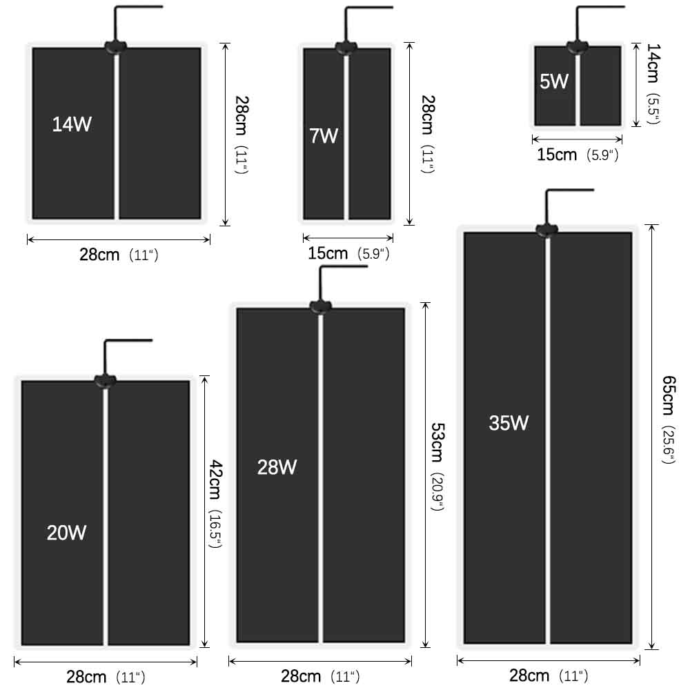 35W-5W Seeds Seedlings Plant H - Heat Mat Seedling avaliação e preço