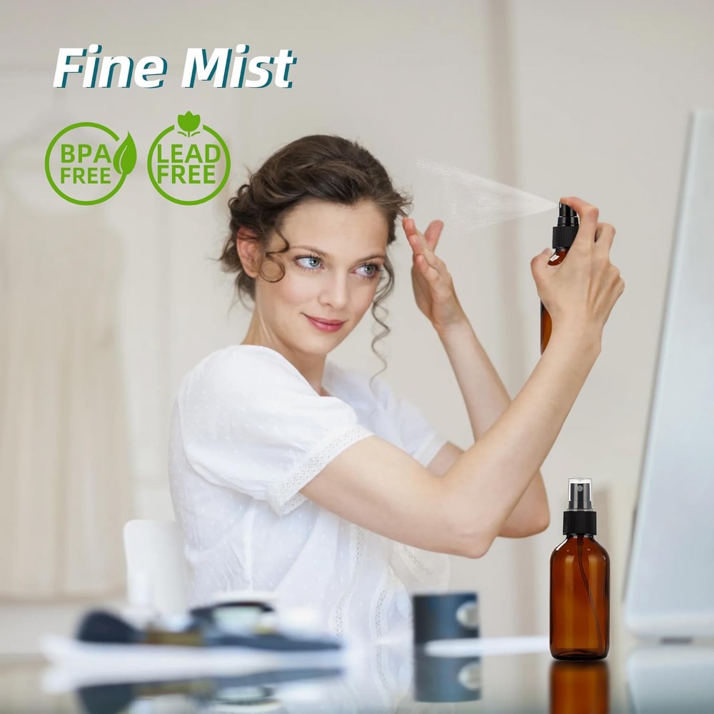 4 oz Amber Glass Spray Bottles - Misting Bottle Fine avaliação e preço