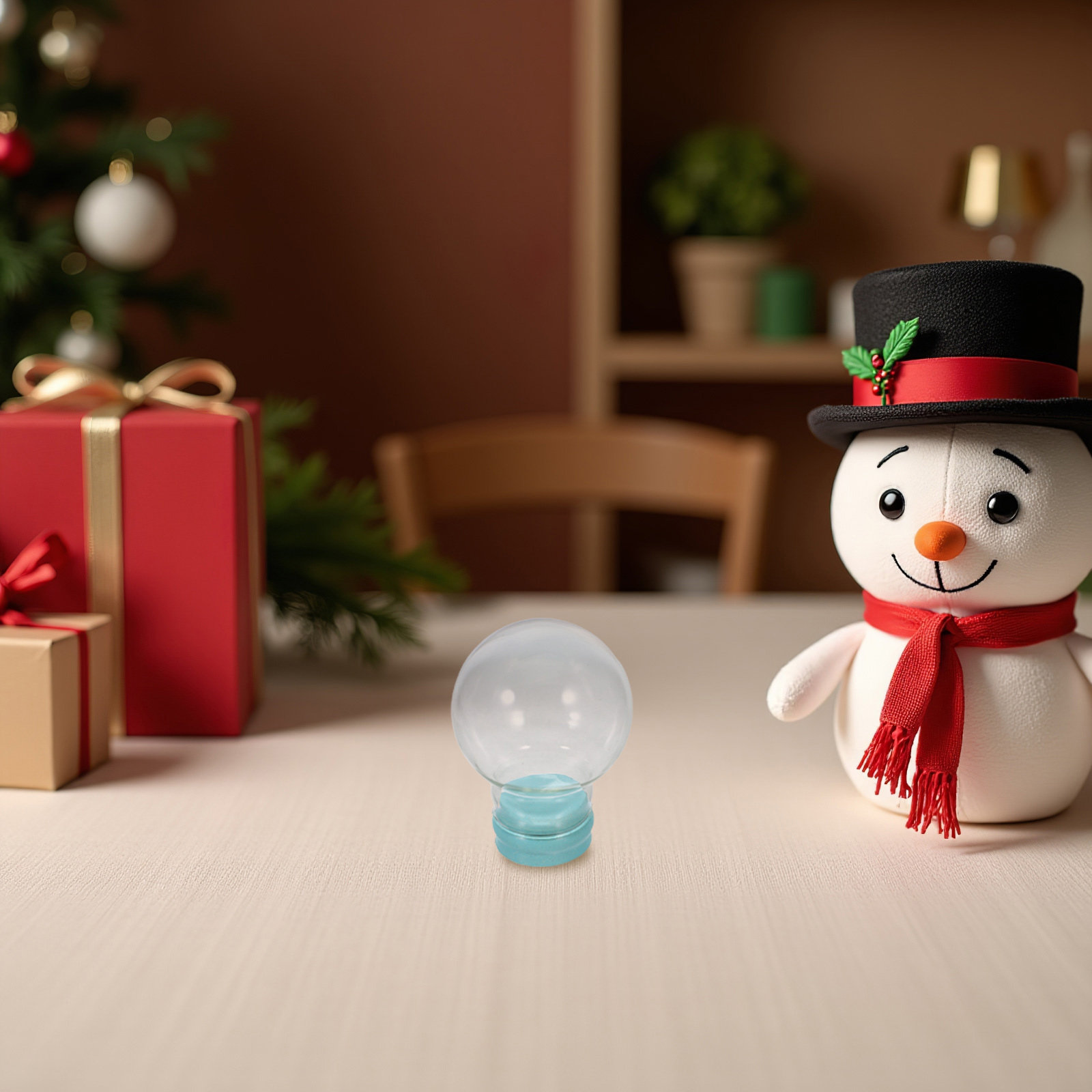 3Pcs Empty Snow Globe Glass Do - Plastic Dome Clear avaliação e preço
