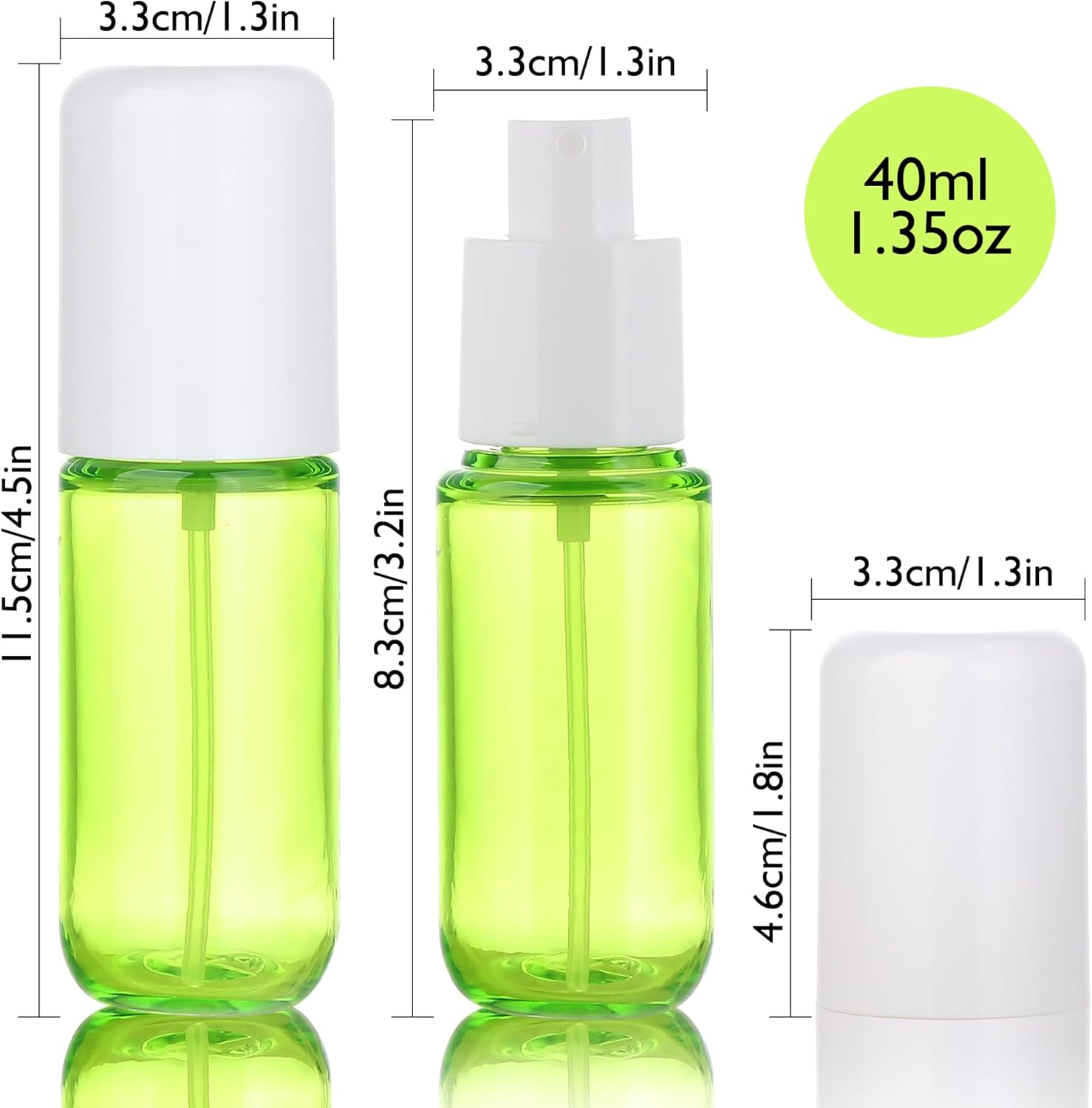 4-Pack 1.35oz Fine Mist Travel - Misting Bottle Fine avaliação e preço