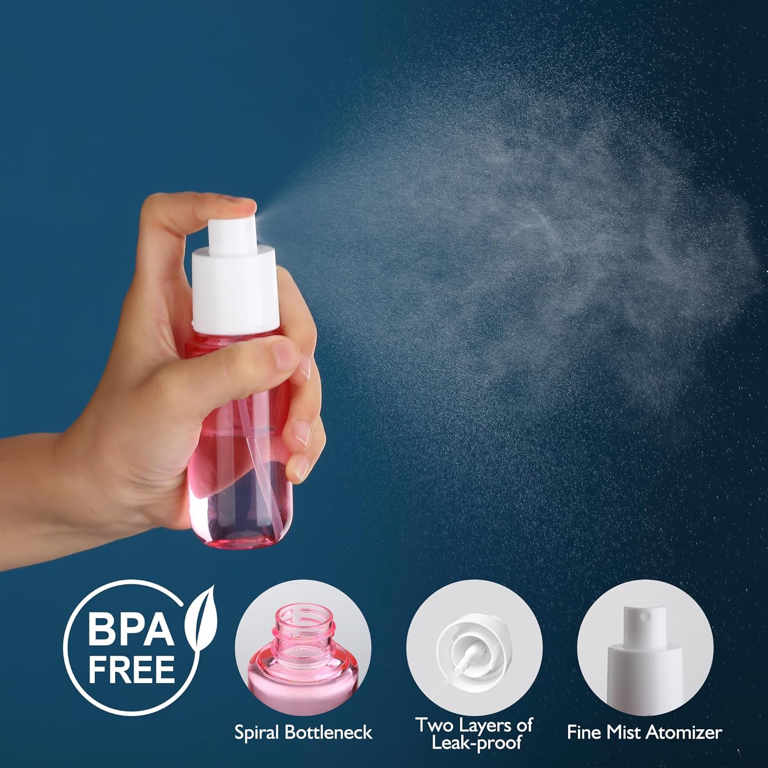 4-Pack 1.35oz Fine Mist Travel - Misting Bottle Fine avaliação e preço