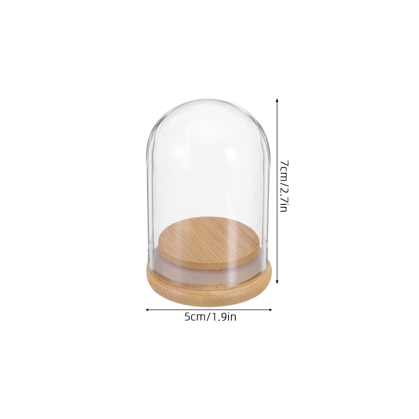 6Pcs Clear Glass Cloche Dome D - Plastic Dome Clear avaliação e preço