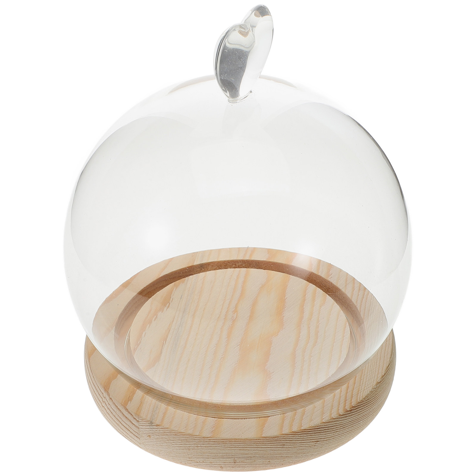 1Set Glass Dome Cloche Heart S - Plastic Dome Clear avaliação e preço