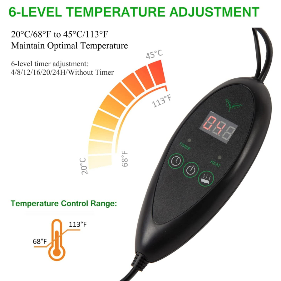 3 Sizes Upgrade Seedling Heat  - Heat Mat Seedling avaliação e preço