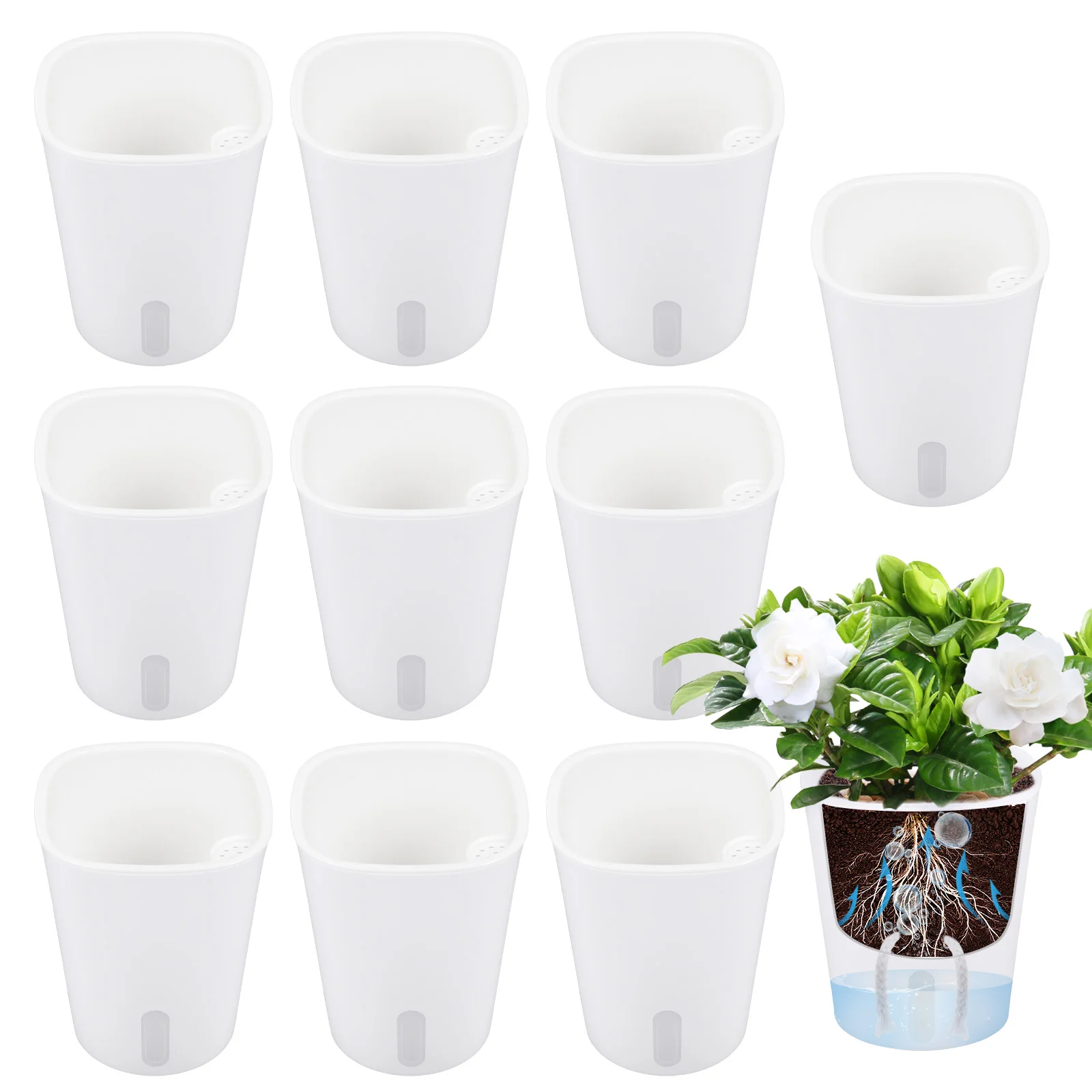 10 Pcs Self Watering Planter L - Self Watering Insert avaliação e preço