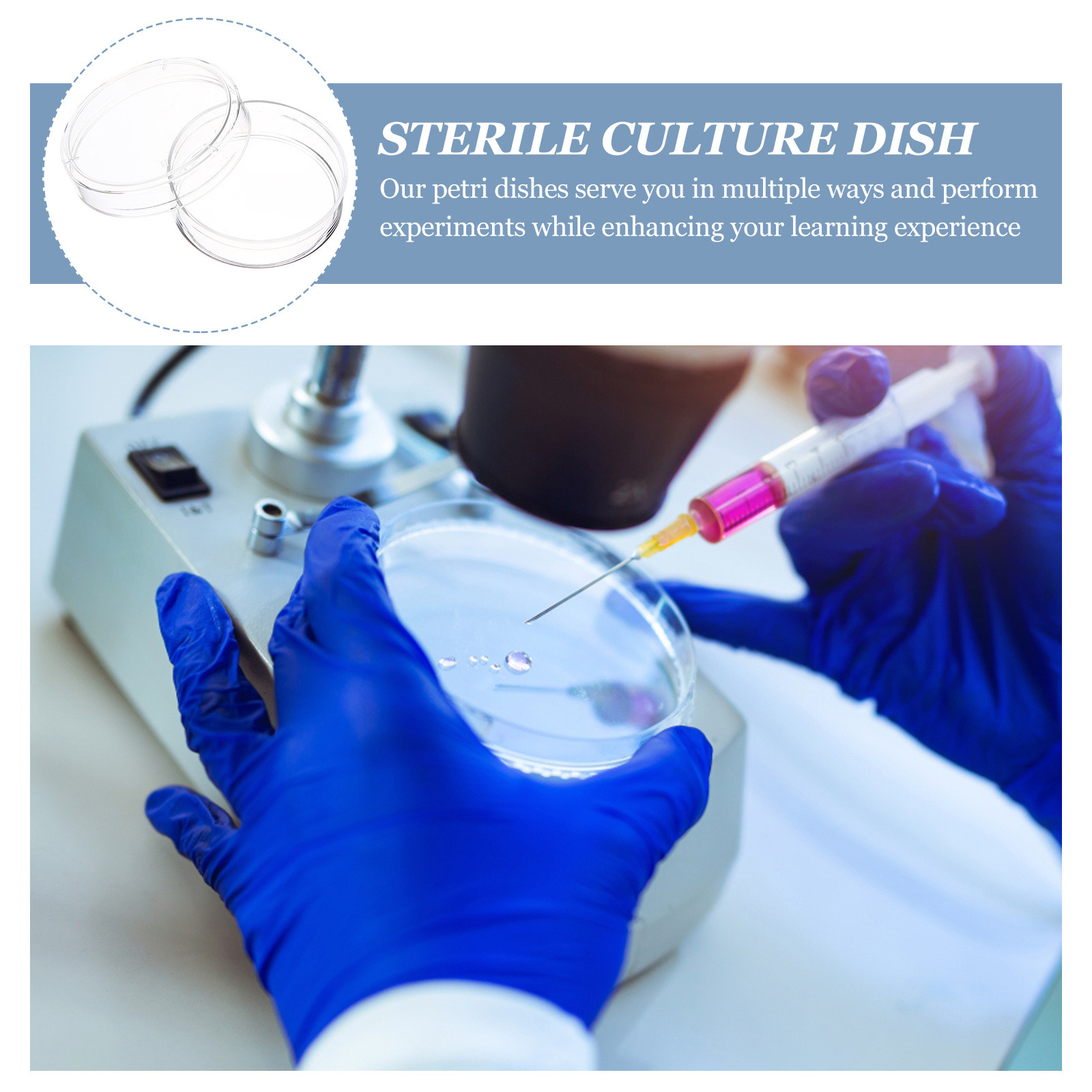 30Pcs Petri Dishes Clear Plast - Agar Tissue Culture avaliação e preço