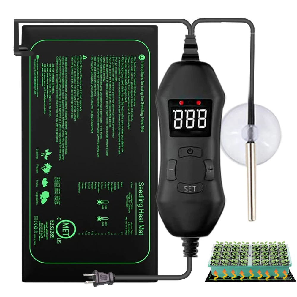 50W EU-US/UK/AU Adjustable The - Heat Mat Seedling avaliação e preço