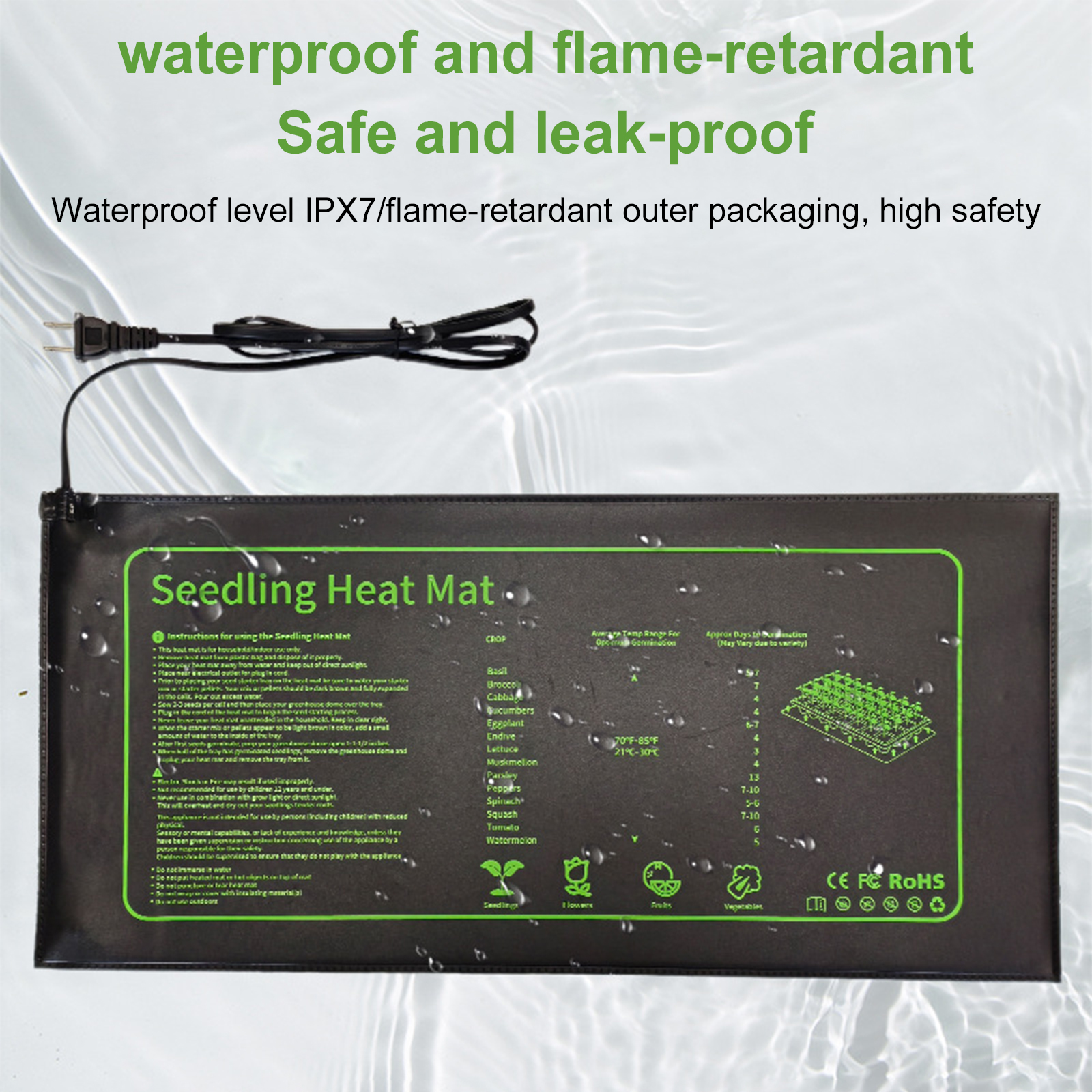 20W Plants Seedling Heating Pa - Heat Mat Seedling avaliação e preço