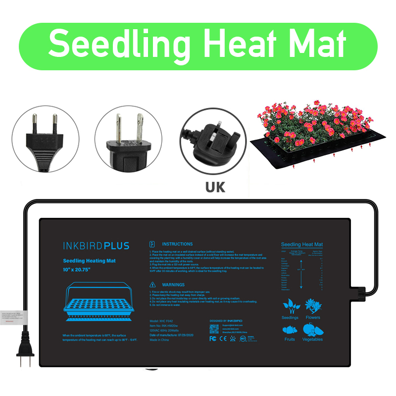 20.75x10CM EU/US/UK/AU Plug Se - Heat Mat Seedling avaliação e preço